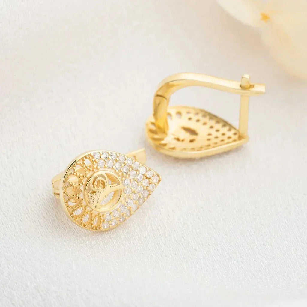 TUGRA OHRRING aus 925 Silber - Eleganter Ohrringe - AURIME