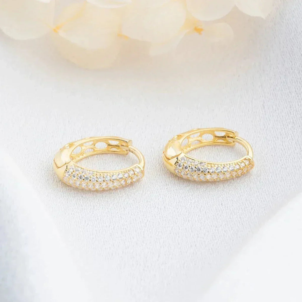STONE MINI OHRRING aus 925 Silber - Eleganter Ohrringe - AURIME