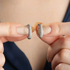 STONE MINI OHRRING aus 925 Silber - Eleganter Ohrringe - AURIME