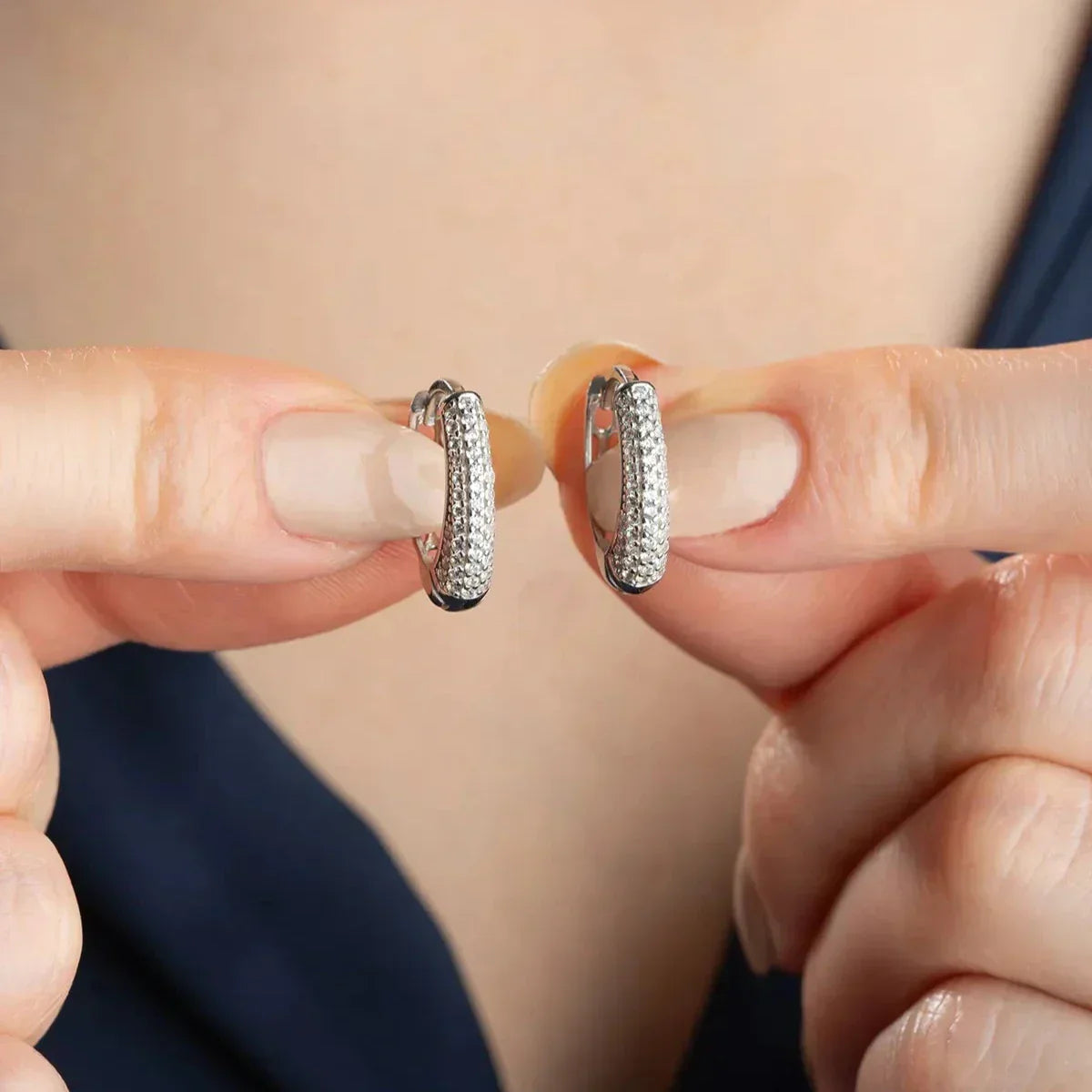 STONE MINI OHRRING aus 925 Silber - Eleganter Ohrringe - AURIME