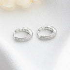 STONE MINI OHRRING aus 925 Silber - Eleganter Ohrringe - AURIME