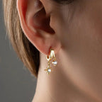 POLARSTERN OHRRING aus 925 Silber - Eleganter Ohrringe - AURIME