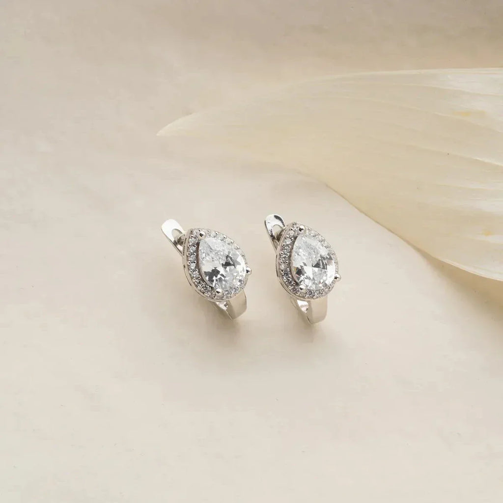 DROP STONE X OHRRINGE aus 925 Silber - Eleganter Ohrringe - AURIME