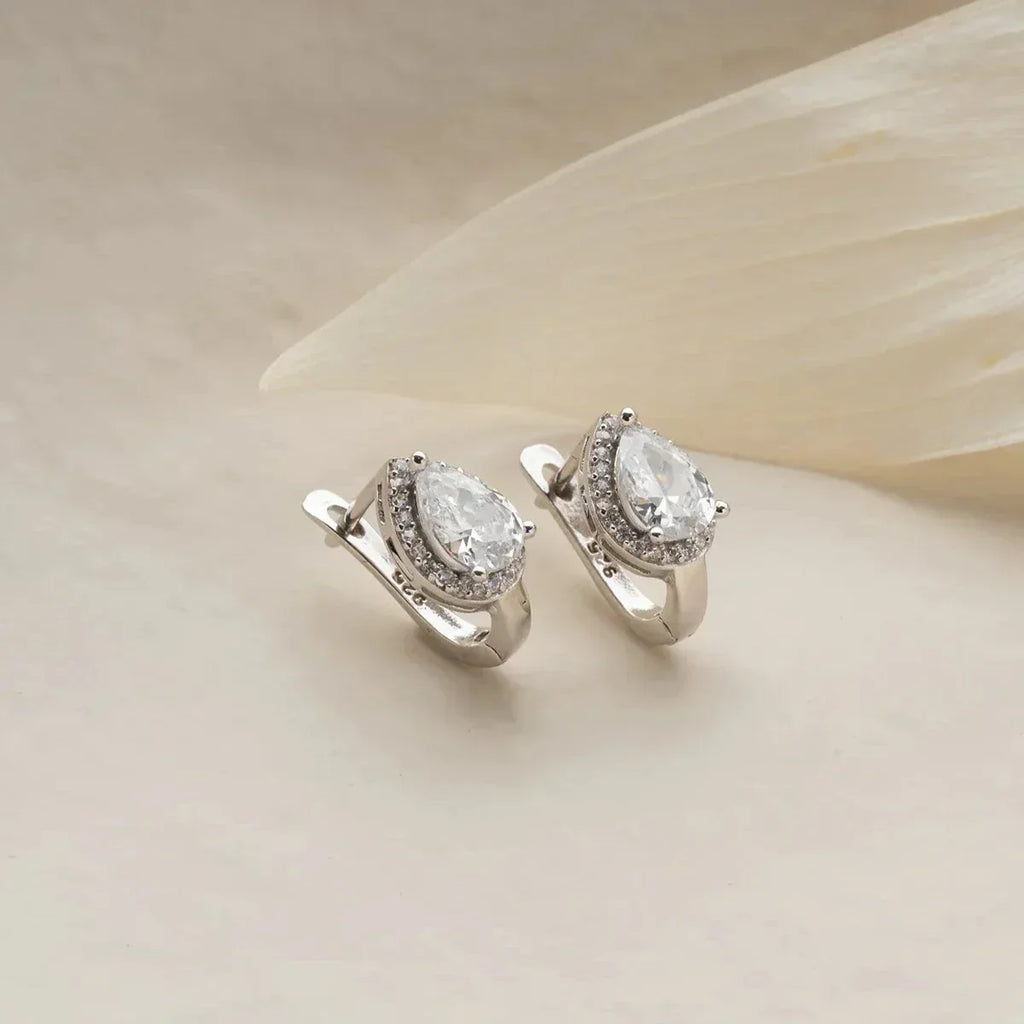 DROP STONE X OHRRINGE aus 925 Silber - Eleganter Ohrringe - AURIME