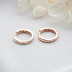 MINI CREOLEN ZIRKONIA OHRRING aus 925 Silber - Eleganter Ohrringe - AURIME