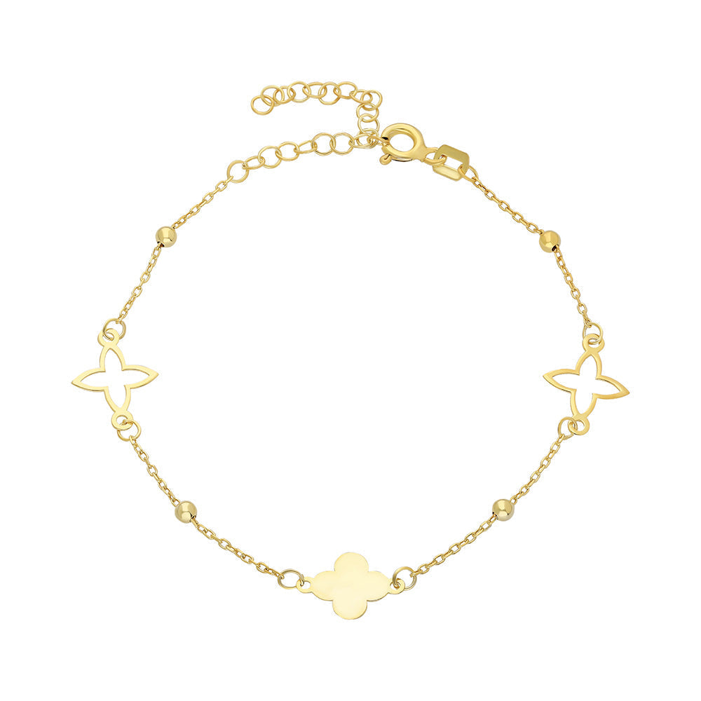 KLEE FLOWER BRACELET aus 925 Silber - Hochwertiger Schmuck - AURIME