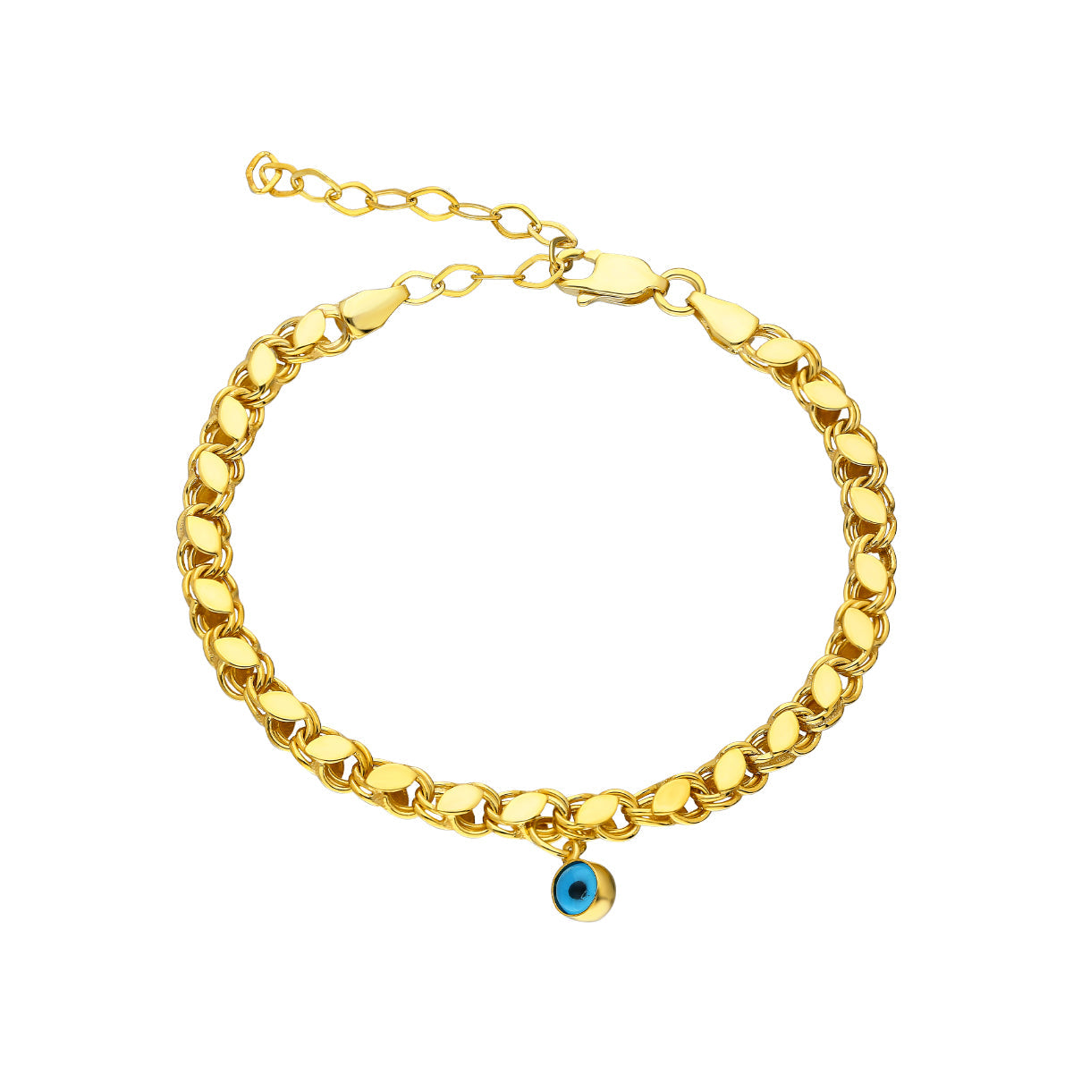 GERSTEN ARMKETTE MIT NAZAR aus 925 Silber - Eleganter Halskette - AURIME