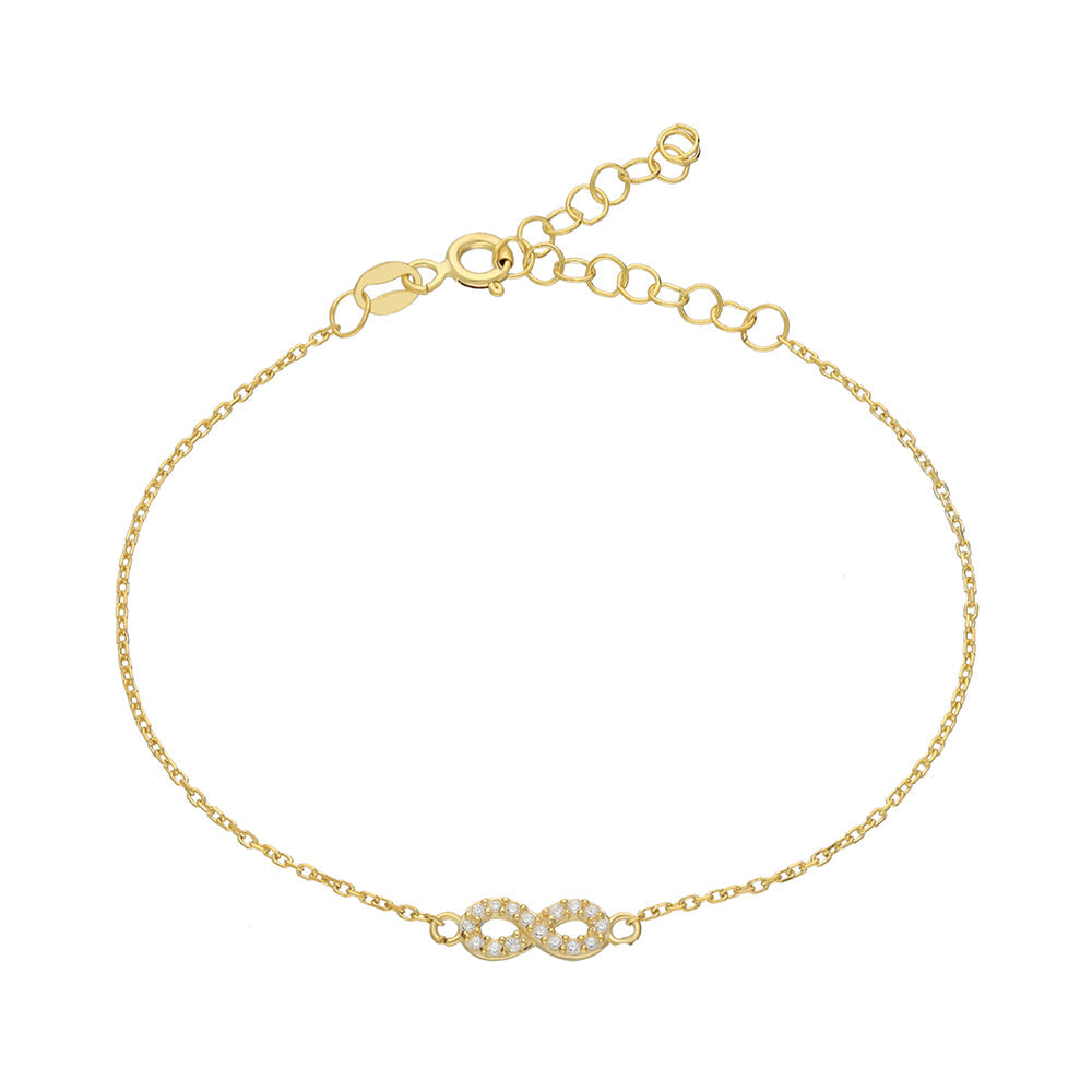 MINIMAL INFINITY ARMKETTE aus 925 Silber - Eleganter Halskette - AURIME