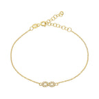 MINIMAL INFINITY ARMKETTE aus 925 Silber - Eleganter Halskette - AURIME