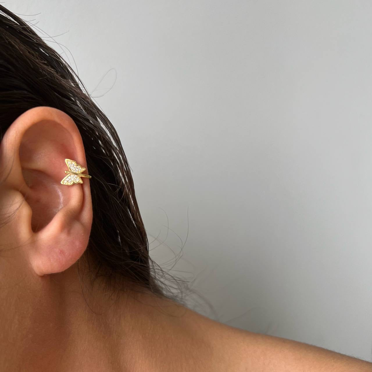 BUTTERFLY EARCUFF - 925 SILBER aus 925 Silber - Hochwertiger Schmuck - AURIME