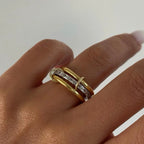 AMOUR BAGUETTE RING | 925 SILBER
