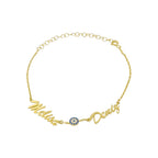 2-PIECE NAME BRACELET | NAZAR VARIANT | 925 SILVER