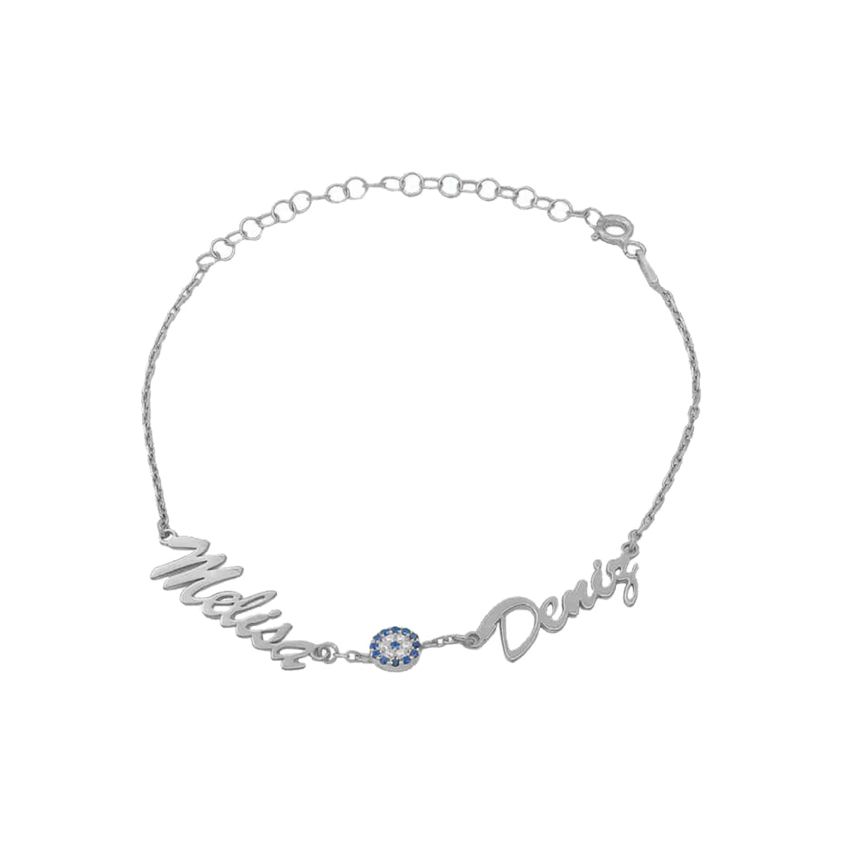 2ER NAMENSARMBAND | VARIANTE NAZAR | 925 SILBER