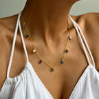 COLORFULL DROP HALSKETTE aus 925 Silber - Eleganter Halskette - AURIME