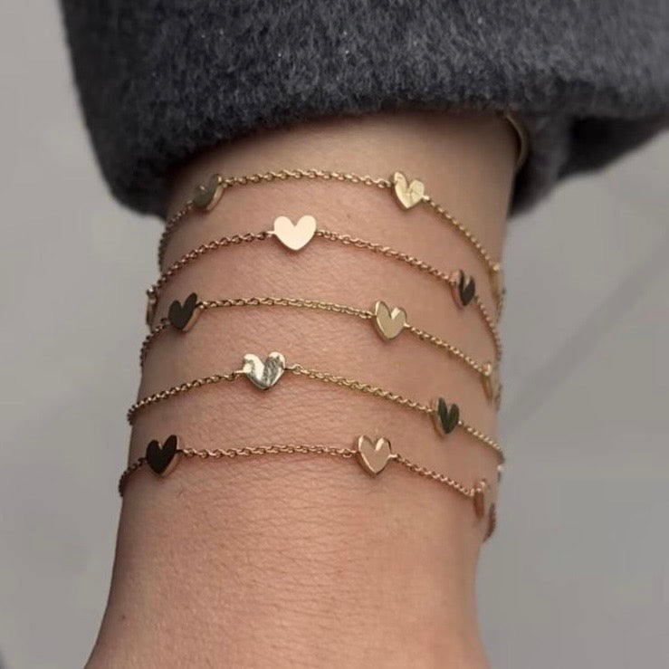MİNİ HEART BRACELET aus 925 Silber - Hochwertiger Schmuck - AURIME