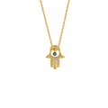 Silberne FATIMA-Zirkonia-Kette aus 925 Silber von AURIME, detailreiche Kette mit funkelnden Zirkonia-Steinen