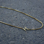 MINIMAL INITIALEN CUBIC NECKLACE aus 925 Silber - Hochwertiger Schmuck - AURIME