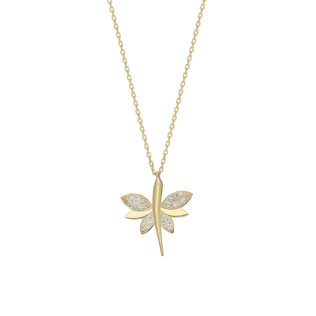 BUTTERFLY BIG HALSKETTE aus 925 Silber - Eleganter Halskette - AURIME
