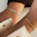 Bismarck Partnerarmband aus 925 Silber von Aurime, detailreiche Schmuckschließe und elegantes Design sichtbar