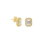 BAGUETTE OHRRING aus 925 Silber - Eleganter Ohrringe - AURIME