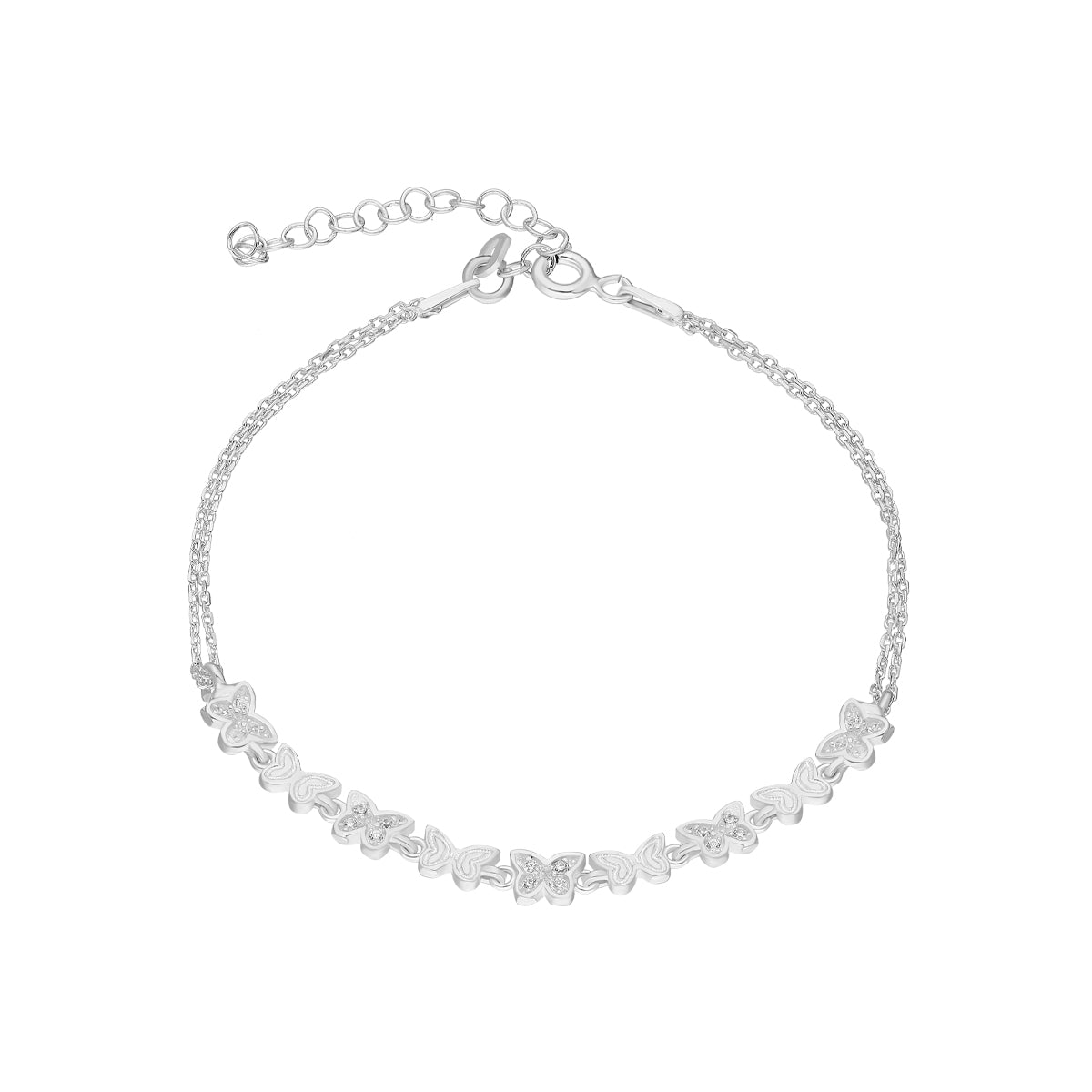 BUTTERFLY ARMKETTE MINI aus 925 Silber - Eleganter Halskette - AURIME