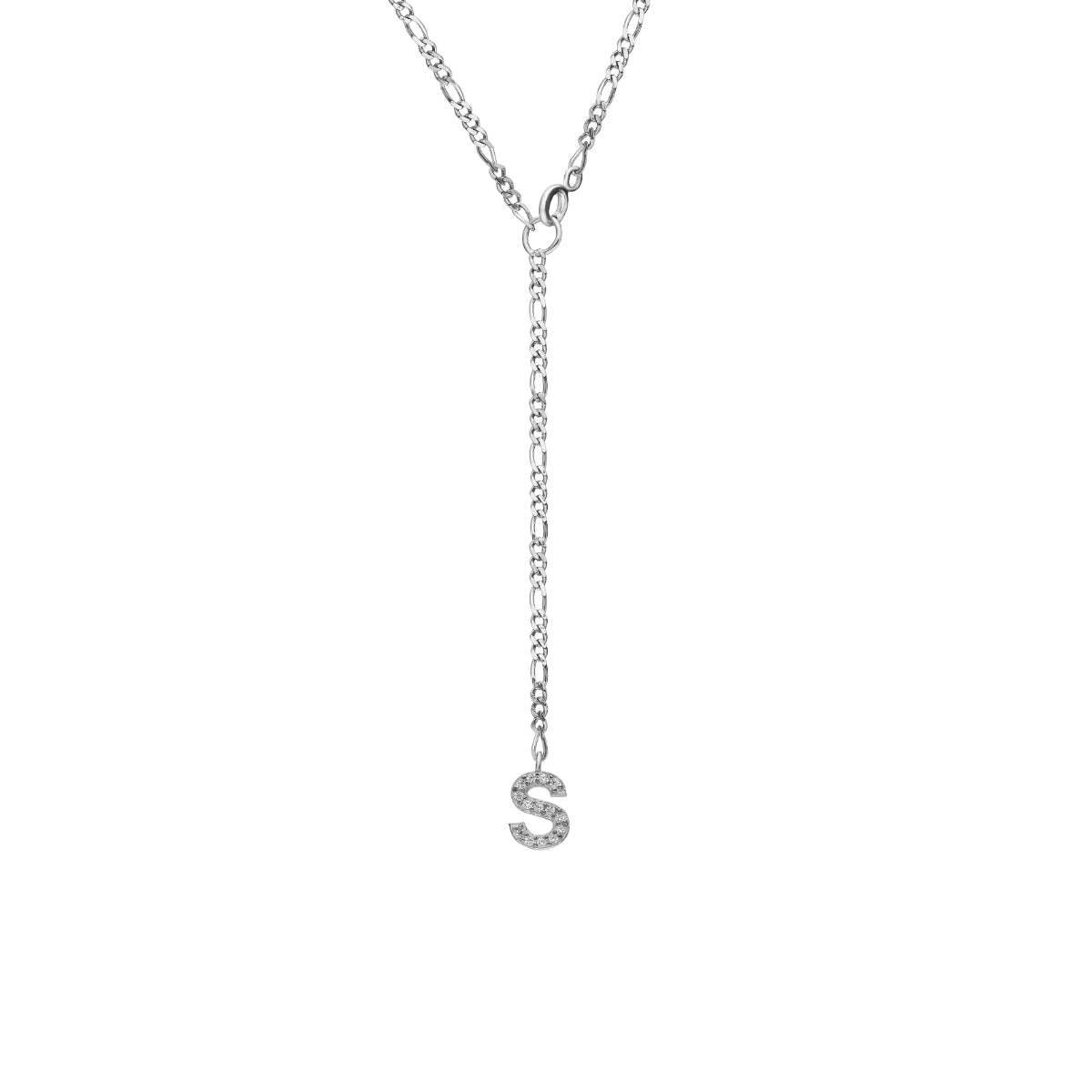 FIGARO Y BUCHSTABENKETTE aus 925 Silber - Eleganter Halskette - AURIME