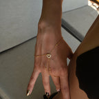 MINI HEART HANDKETTE aus 925 Silber - Eleganter Halskette - AURIME