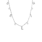 CHOCKER NAMENSKETTE MIT PERLE aus 925 Silber - Eleganter Halskette - AURIME