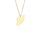 UMRISS KETTE STADT ODER LAND aus 925 Silber - Eleganter Halskette - AURIME