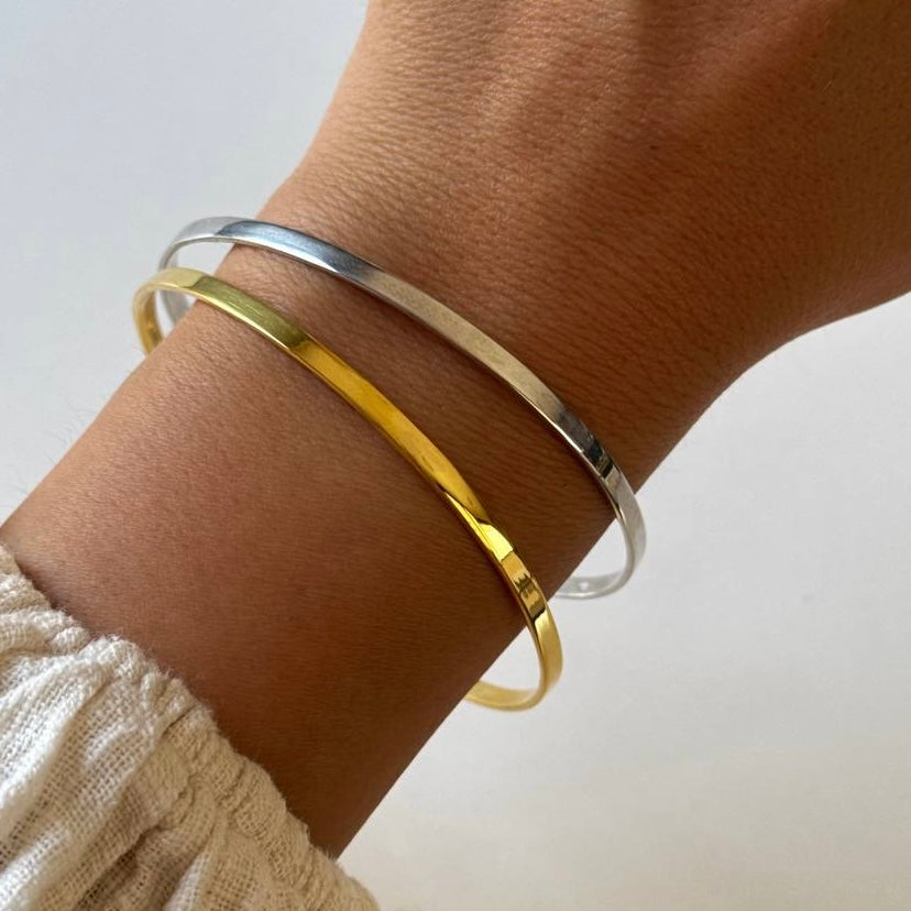 BASIC AJDA ARMREIFEN aus 925 Silber - Hochwertiger Schmuck - AURIME