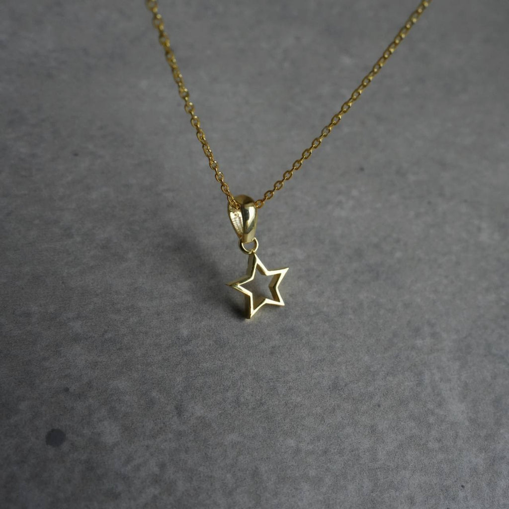 MINIMAL STERN HALSKETTE aus 925 Silber - Eleganter Halskette - AURIME