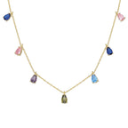 COLORFULL DROP HALSKETTE aus 925 Silber - Eleganter Halskette - AURIME