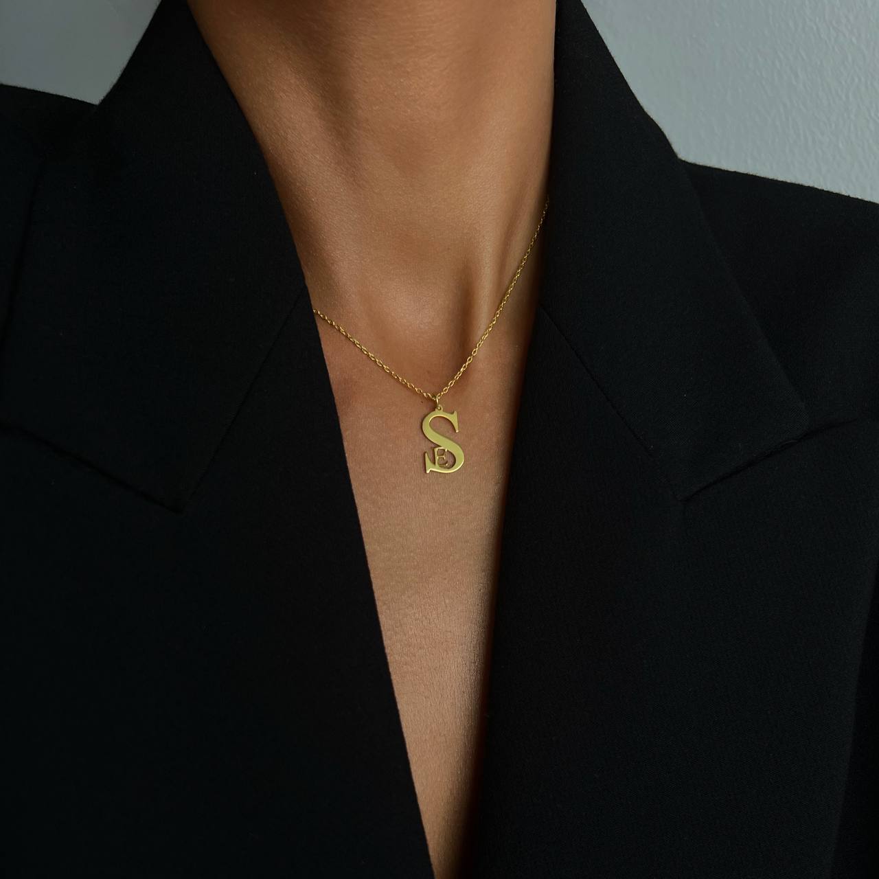 DUO INITIALEN NECKLACE aus 925 Silber - Hochwertiger Schmuck - AURIME