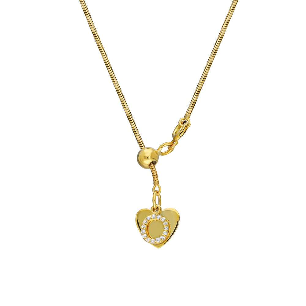 INITIALEN HEART Y NECKLACE | 925 SILBER