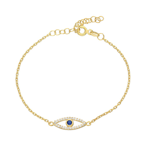 Auge Effect Armkette aus 925 Silber von AURIME, detaillierte silberne Armkette mit auffälligem Augendesign, modisches Schmuckstück