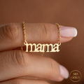 WAAGERECHT NAMENSKETTE | 14K GOLD