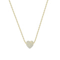 Weisse Herz Kette (8616555250007)