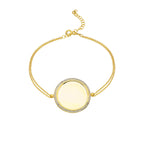 ZIRKONIA PLÄTTCHEN GRAVURARMBAND aus 925 Silber - Eleganter Armband - AURIME