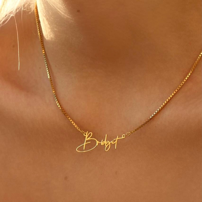 SCRIPT NAME NECKLACE aus 925 Silber - Hochwertiger Schmuck - AURIME