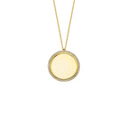 ZIRKONIA PLÄTTCHEN GRAVURKETTE aus 925 Silber - Eleganter Halskette - AURIME