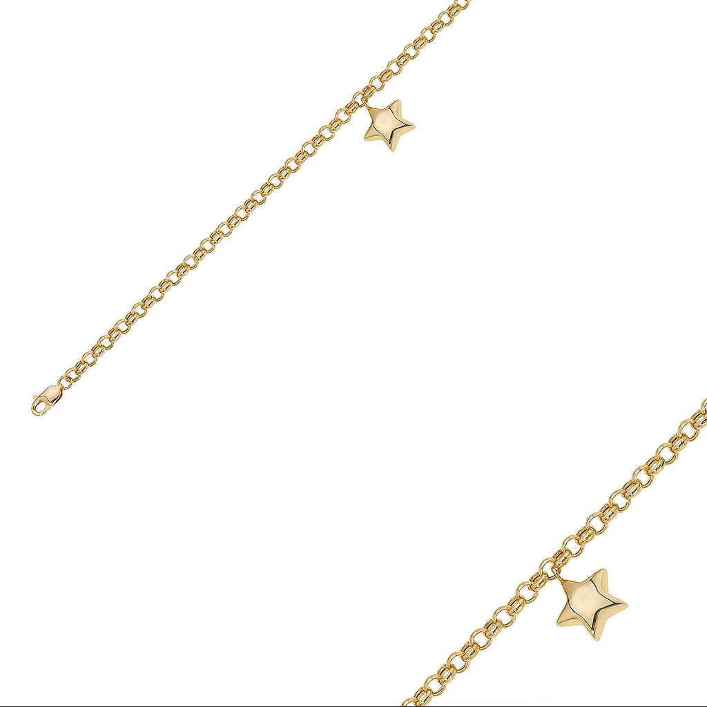 DOCH KETTE MIT STERN ARMKETTE | 14K GOLD