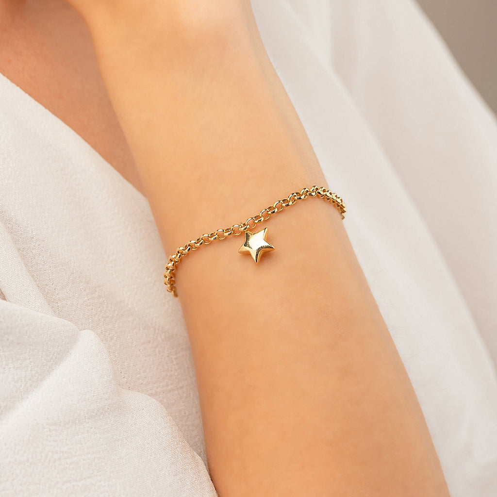 DOCH KETTE MIT STERN ARMKETTE | 14K GOLD