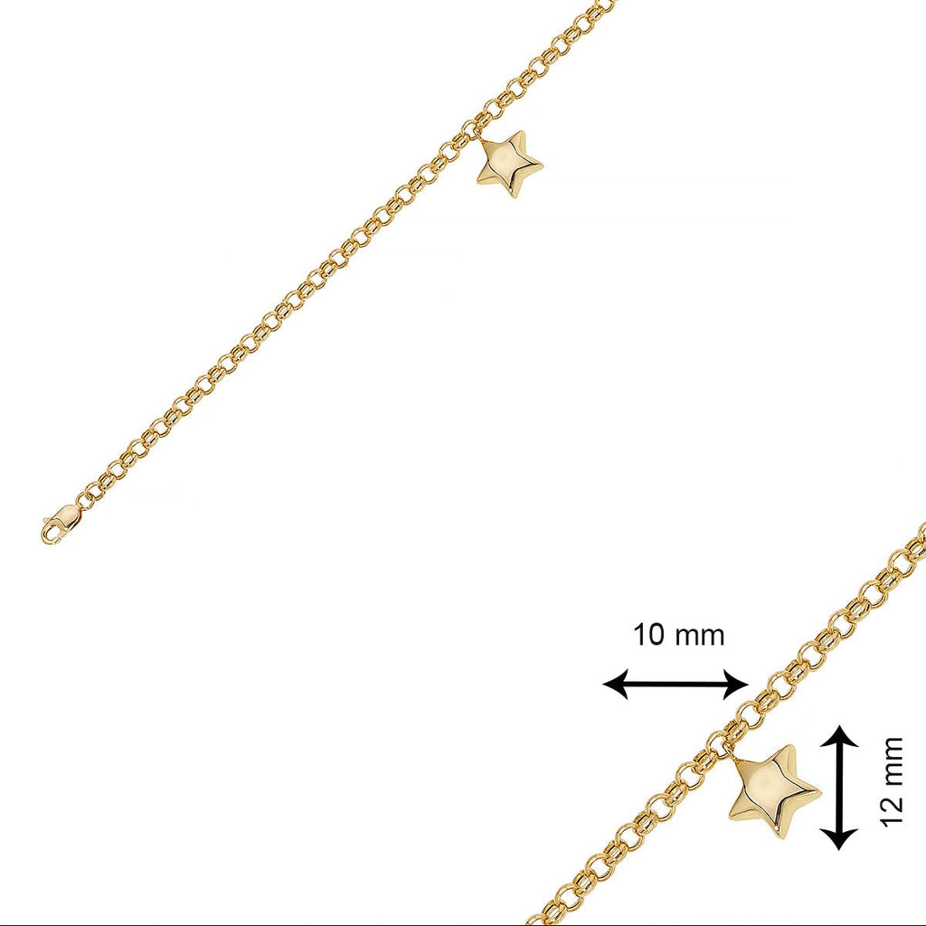 DOCH KETTE MIT STERN ARMKETTE | 14K GOLD