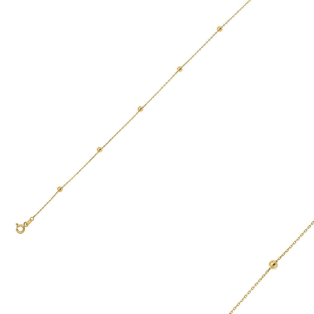 GLÄNZENDE KUGELN ARMKETTE | 14K GOLD