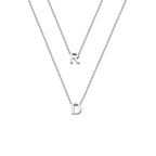 2 MINIMAL LETTER NECKLACE | 925 SILVER