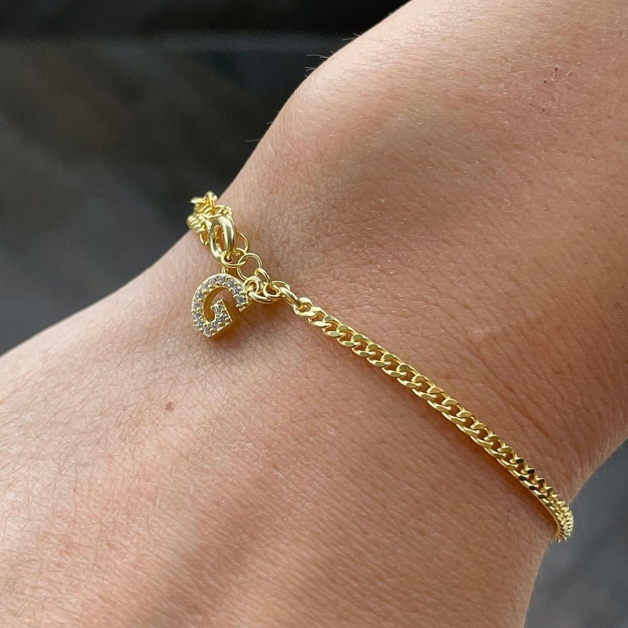 LETTER CUBAN BRACELET DAMEN aus 925 Silber - Hochwertiger Schmuck - AURIME