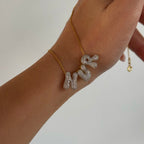BUBBLE ZIRKONIA NAMENSKETTE | 925 SILBER