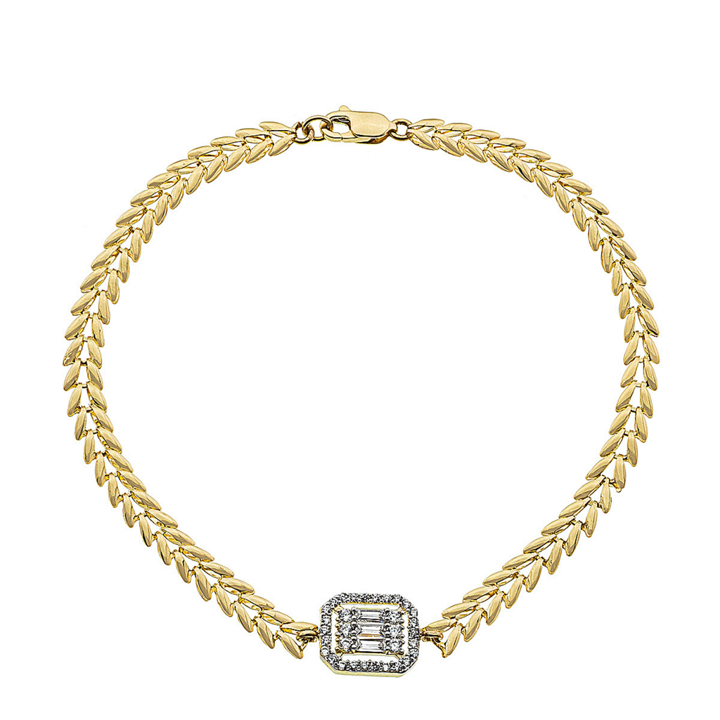 BAGUETTE PARS ARMKETTE | 14K GOLD