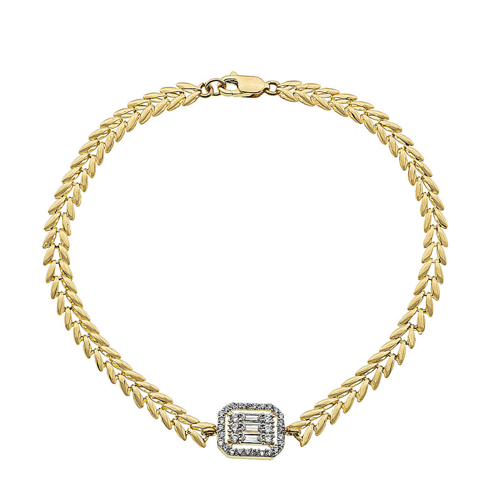 BAGUETTE PARS ARMKETTE | 14K GOLD