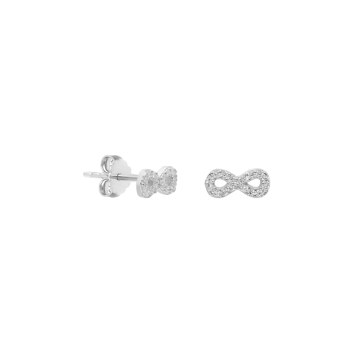 INFINITY OHRSTECKER aus 925 Silber - Hochwertiger Schmuck - AURIME